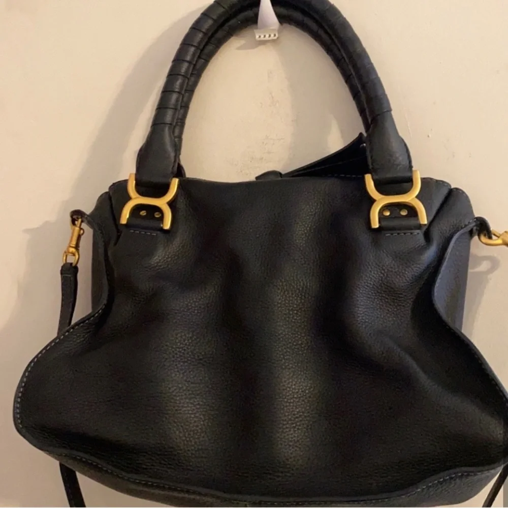 Chloe Black Shoulder Bag with Gold Hardware - Picture 9 of 10
